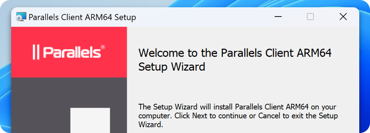 Parallels Client for Web